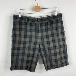 Mr Turk Travis Shorts Plaid Flat Front